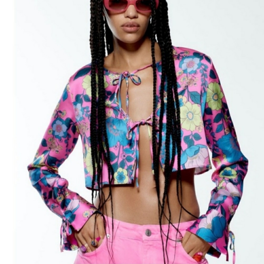 ZARA Hippie style crop top